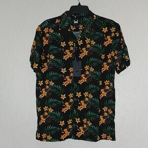 WXYZ Tropical Vibe Button Front‎ Shirt Size M